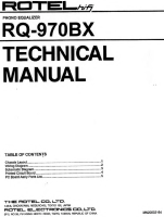 Rotel RQ-970BX - Technical manual 